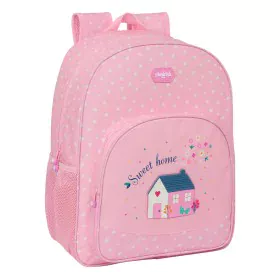 School Bag Glow Lab Sweet home Pink 33 x 42 x 14 cm by Glow Lab, Children's Backpacks - Ref: S4309391, Price: 11,20 €, Discou...