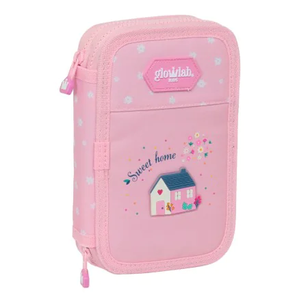 Plumier Doble Glow Lab Sweet home Rosa 12.5 x 19.5 x 4 cm (28 piezas) de Glow Lab, Estuches - Ref: S4309395, Precio: 9,43 €, ...