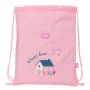 Saco Mochila com Cordas Glow Lab Sweet home Cor de Rosa 26 x 34 x 1 cm de Glow Lab, Sacos escolares - Ref: S4309396, Preço: 5...