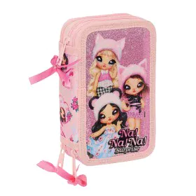 Triple Pencil Case Na!Na!Na! Surprise Fabulous Pink 12.5 x 19.5 x 5.5 cm (36 Pieces) by Na!Na!Na! Surprise, Pencil cases - Re...