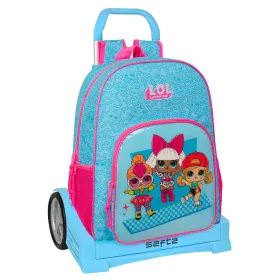 School Rucksack with Wheels LOL Surprise! Divas Blue 33 x 42 x 14 cm by LOL Surprise!, Children's Backpacks - Ref: S4309447, ...