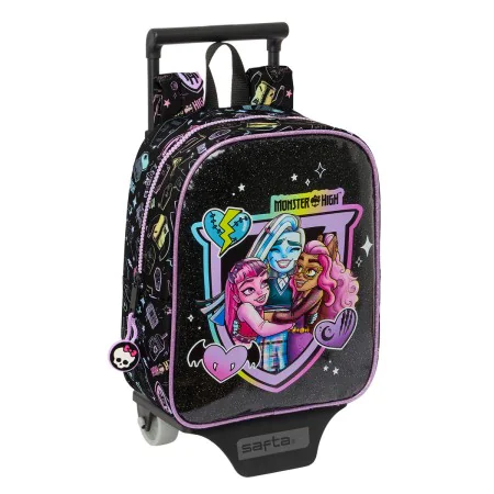 Mochila Escolar con Ruedas Monster High Negro 22 x 27 x 10 cm de Monster High, Mochilas infantiles - Ref: S4309454, Precio: 1...