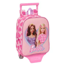 School Rucksack with Wheels Barbie Love Pink 22 x 27 x 10 cm by Barbie, Children's Backpacks - Ref: S4309506, Price: 17,06 €,...