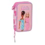 Plumier double Barbie Love Rose 12.5 x 19.5 x 4 cm 28 Pièces de Barbie, Trousses - Réf : S4309511, Prix : 10,18 €, Remise : %