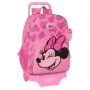 Mochila Escolar com Rodas Minnie Mouse Loving Cor de Rosa 33 x 42 x 14 cm de Minnie Mouse, Mochilas infantis - Ref: S4309515,...