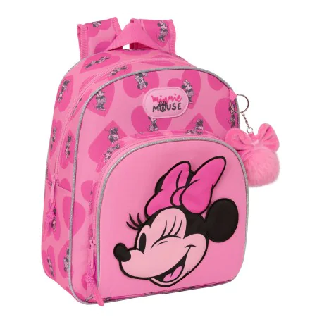 Mochila Escolar Minnie Mouse Loving Cor de Rosa 28 x 34 x 10 cm de Minnie Mouse, Mochilas infantis - Ref: S4309527, Preço: 23...