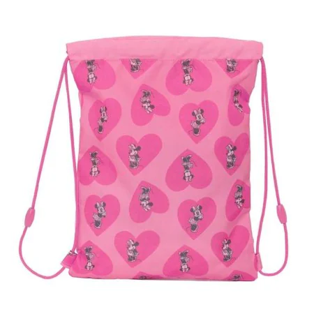 Bolsa Mochila con Cuerdas Minnie Mouse Loving de Minnie Mouse, Bolsas escolares - Ref: S4309535, Precio: 6,72 €, Descuento: %