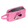 Porta-merendas Térmico Minnie Mouse Loving Cor de Rosa 21.5 x 12 x 6.5 cm de Minnie Mouse, Armazenamento de alimentos - Ref: ...