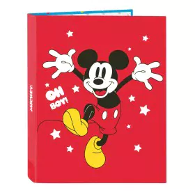 Ring binder Mickey Mouse Clubhouse Fantastic Blue Red A4 26.5 x 33 x 4 cm by Mickey Mouse Clubhouse, Filing cabinets - Ref: S...