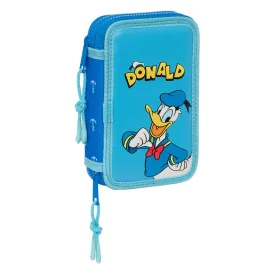 Double Pencil Case Donald Blue 12.5 x 19.5 x 4 cm (28 Pieces) by Donald, Pencil cases - Ref: S4309571, Price: 18,20 €, Discou...