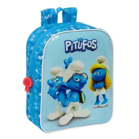 Child bag Los Pitufos Blue 22 x 27 x 10 cm by Los Pitufos, Children's Backpacks - Ref: S4309575, Price: 10,54 €, Discount: %