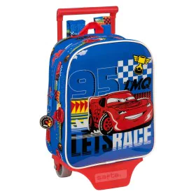 School Rucksack with Wheels Cars Race ready Blue 22 x 27 x 10 cm by Cars, Children's Backpacks - Ref: S4309585, Price: 13,56 ...