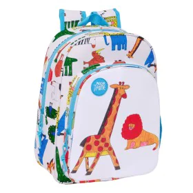 School Bag Algo de Jaime White 26 x 34 x 11 cm by Algo de Jaime, Children's Backpacks - Ref: S4309594, Price: 33,02 €, Discou...