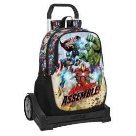 Mochila Escolar com Rodas The Avengers Forever Multicolor 32 x 44 x 16 cm de The Avengers, Mochilas infantis - Ref: S4309649,...