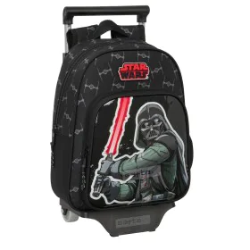 Schulrucksack mit Rädern Star Wars The fighter Schwarz 27 x 33 x 10 cm von Star Wars, Kinderrucksäcke - Ref: S4309653, Preis:...