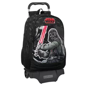 School Rucksack with Wheels Star Wars The fighter Black 32 x 44 x 16 cm by Star Wars, Children's Backpacks - Ref: S4309655, P...