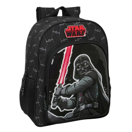 Schulrucksack Star Wars The fighter Schwarz 32 X 38 X 12 cm von Star Wars, Kinderrucksäcke - Ref: S4309659, Preis: 15,61 €, R...