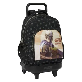 School Rucksack with Wheels The Mandalorian This is the way Black 33 X 45 X 22 cm by The Mandalorian, Children's Backpacks - ...