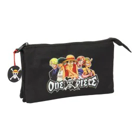 Portatodo Triple One Piece Negro 22 x 12 x 3 cm de One Piece, Estuches - Ref: S4309740, Precio: 11,62 €, Descuento: %