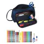 Astuccio per la Scuola con Accessori Batman Legendary Blu Marino 20 x 11 x 8.5 cm (32 Pezzi) di Batman, Porta penne - Rif: S4...