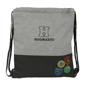 Saco Mochila com Cordas Harry Potter House of champions Preto Cinzento 35 x 40 x 1 cm de Harry Potter, Sacos escolares - Ref:...