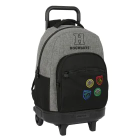 School Rucksack with Wheels Harry Potter House of champions Black Grey 33 X 45 X 22 cm by Harry Potter, Children's Backpacks ...