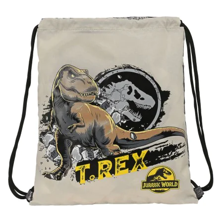 Backpack with Strings Jurassic World Warning Grey 35 x 40 x 1 cm by Jurassic World, School Bags - Ref: S4309799, Price: 6,73 ...