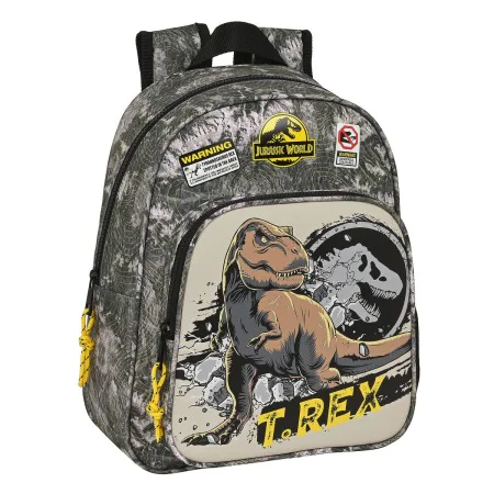 School Bag Jurassic World Warning Grey 27 x 33 x 10 cm by Jurassic World, Children's Backpacks - Ref: S4309804, Price: 12,90 ...