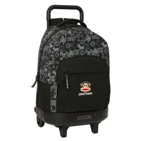 School Rucksack with Wheels Paul Frank Join the fun Black 33 X 45 X 22 cm by Paul Frank, Children's Backpacks - Ref: S4309820...