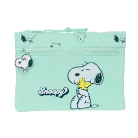 Schulmäppchen Snoopy Groovy grün 23 x 16 x 3 cm von Snoopy, Federmäppchen - Ref: S4309836, Preis: 7,37 €, Rabatt: %