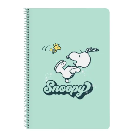 Notebook Snoopy Groovy Green A4 80 Sheets by Snoopy, Exercise notebooks - Ref: S4309840, Price: 3,48 €, Discount: %