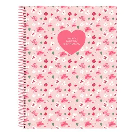 Caderno Vicky Martín Berrocal In bloom Cor de Rosa A4 120 Folhas de Vicky Martín Berrocal, Livros de exercícios - Ref: S43098...