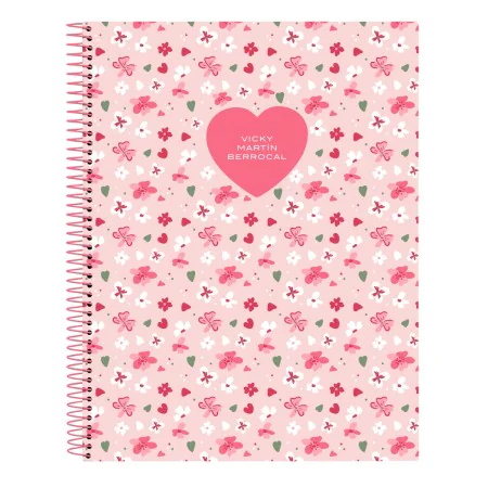 Libreta Vicky Martín Berrocal In bloom Rosa A4 120 Hojas de Vicky Martín Berrocal, Libretas de ejercicios - Ref: S4309858, Pr...