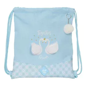 Sac à dos serré par des ficelles Glow Lab Cisnes Bleu 35 x 40 x 1 cm de Glow Lab, Cartables - Réf : S4309885, Prix : 6,15 €, ...