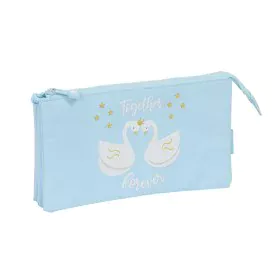 Trousse Fourre-Tout Triple Glow Lab Cisnes Bleu clair 22 x 12 x 3 cm de Glow Lab, Trousses - Réf : S4309897, Prix : 6,46 €, R...