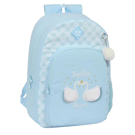 School Bag Glow Lab Cisnes Blue 30 x 46 x 14 cm by Glow Lab, Children's Backpacks - Ref: S4309902, Price: 12,33 €, Discount: %