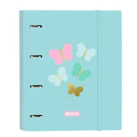 Reliure à anneaux Moos Butterflies Bleu 27 x 32 x 3.5 cm de Moos, Classeurs - Réf : S4309914, Prix : 8,08 €, Remise : %