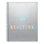 Notebook Benetton Silver Silver A4 120 Sheets by Benetton, Exercise notebooks - Ref: S4309925, Price: 4,91 €, Discount: %