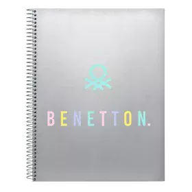 Notizbuch Benetton Silver Silberfarben A4 120 Blatt von Benetton, Schulhefte - Ref: S4309925, Preis: 4,91 €, Rabatt: %