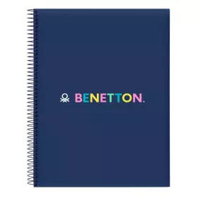 Libreta Benetton Cool Azul marino A4 120 Hojas de Benetton, Libretas de ejercicios - Ref: S4309951, Precio: 6,62 €, Descuento: %