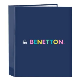 Reliure à anneaux Benetton Cool Blue marine A4 27 x 33 x 6 cm de Benetton, Classeurs - Réf : S4309965, Prix : 5,72 €, Remise : %