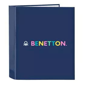 Carpeta de anillas Benetton Cool Azul marino A4 27 x 33 x 6 cm de Benetton, Archivadores - Ref: S4309965, Precio: 4,80 €, Des...