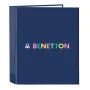 Carpeta de anillas Benetton Cool Azul marino A4 27 x 33 x 6 cm de Benetton, Archivadores - Ref: S4309965, Precio: 5,72 €, Des...