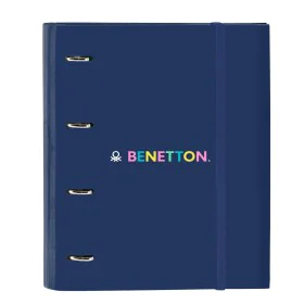 Carpeta de anillas Benetton Cool Azul marino 27 x 32 x 3.5 cm de Benetton, Archivadores - Ref: S4309966, Precio: 9,09 €, Desc...