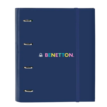 Carpeta de anillas Benetton Cool Azul marino 27 x 32 x 3.5 cm de Benetton, Archivadores - Ref: S4309966, Precio: 8,18 €, Desc...