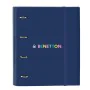 Carpeta de anillas Benetton Cool Azul marino 27 x 32 x 3.5 cm de Benetton, Archivadores - Ref: S4309966, Precio: 8,18 €, Desc...