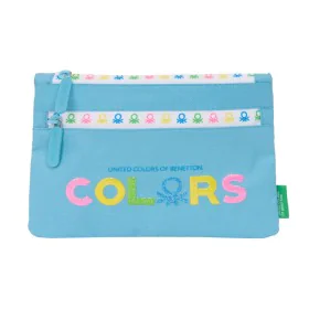 Astuccio Scuola Benetton Spring Blu cielo 23 x 16 x 3 cm di Benetton, Porta penne - Rif: S4309984, Prezzo: 7,37 €, Sconto: %