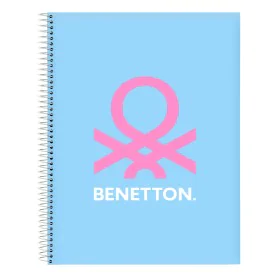 Caderno Benetton Spring Azul celeste A4 120 Folhas de Benetton, Livros de exercícios - Ref: S4309986, Preço: 6,62 €, Desconto: %