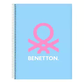 Caderno Benetton Spring Azul celeste A4 120 Folhas de Benetton, Livros de exercícios - Ref: S4309986, Preço: 6,62 €, Desconto: %