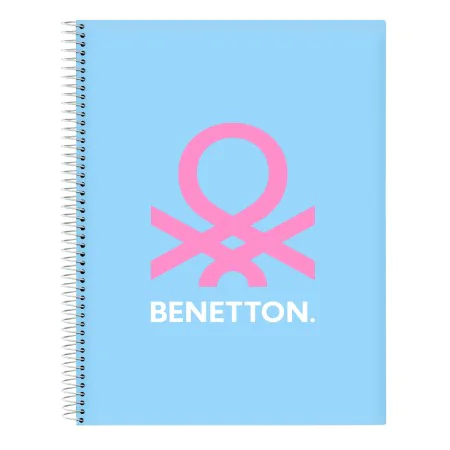 Caderno Benetton Spring Azul celeste A4 120 Folhas de Benetton, Livros de exercícios - Ref: S4309986, Preço: 6,62 €, Desconto: %